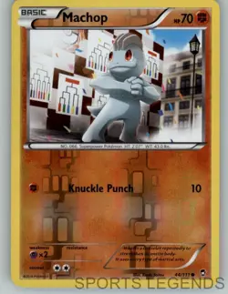 2014 pokemon Furious Fists reverse holo Machop 44/111 - Image 1