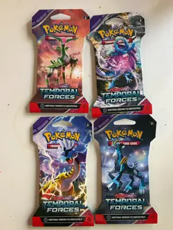 TEMPORAL FORCES ART SET OF 4 - POKEMON SCARLET & VIOLET - NEW SEALED - Image 1