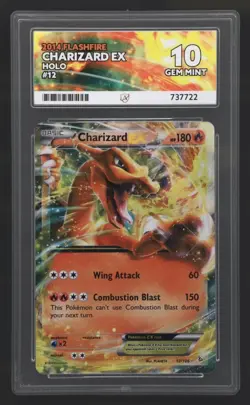 Pokemon Charizard EX Flashfire 12/106 ACE 10 - Image 1