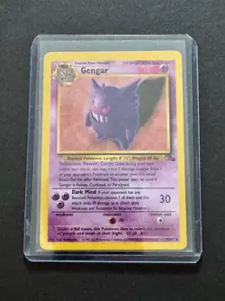1999 Pokemon Gengar 20/62 Fossil Unlimited Rare LP - Image 3