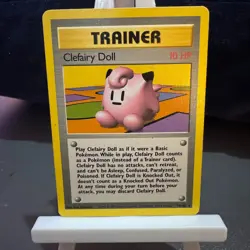 Pokemon Cards: Trainer Base Set Rare: Clefairy Doll 70/102 TCG 1999 WOTC Vintage - Image 1