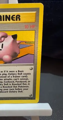 Pokemon Cards: Trainer Base Set Rare: Clefairy Doll 70/102 TCG 1999 WOTC Vintage - Image 3