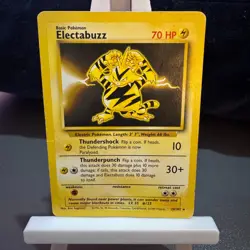 Pokemon Cards: Base Set Rare: Electabuzz 20/102 TCG 1999 WOTC Vintage - Image 1