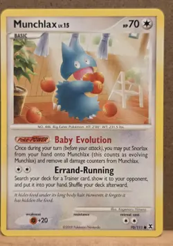 Munchlax Rising Rivals 70/111 common non-holo NM - ungraded Pokemon Card - Image 1