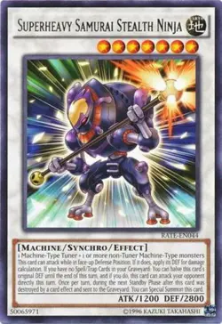 Superheavy Samurai Stealth Ninja - RATE-EN044 - Rare - Unlimited Edition - Light - Image 1