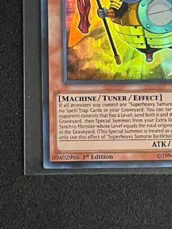 Superheavy Samurai Battleball 1st Edition CROS-EN008 YuGiOh Crossed Souls - Image 5