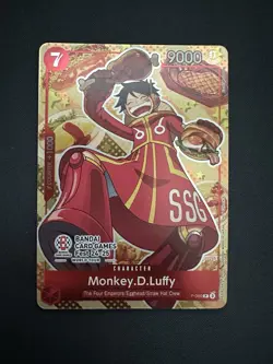 NM Monkey.D.Luffy (P-080) Bandai Card Fest 24-25 Promo! One Piece Card Game ENG - Image 1