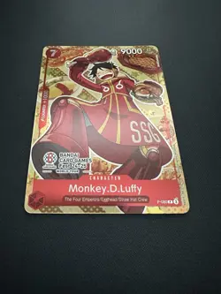 NM Monkey.D.Luffy (P-080) Bandai Card Fest 24-25 Promo! One Piece Card Game ENG - Image 2