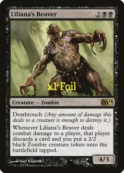 MTG Foil Magic 2014 M14 Liliana's Reaver NM - Image 1
