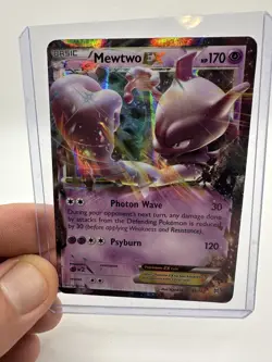 Pokemon TCG English Card XY Breakthrough Mewtwo EX 61/162 Holo LP - Image 1