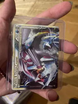 Palkia & Dialga Legend 101/102 and 102/102 Triumphant Holo Pokemon Top & Bottom - Image 1