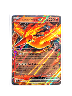 Team Rocket's Moltres ex 031/182 Double Rare Destined Rivals POKEMON TCG DRI ENG - Image 1