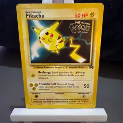 Pokemon Cards: Pikachu 4 Promo Black Star 2000 WOTC: Rare Vintage - Image 1