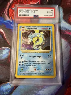 Pokemon TCG Gyarados Holo 6/102 Card Base Set - PSA 6 - Image 1