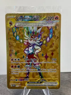 Pokemon Card Cinderace ex SVP 163 Terapagos Ultra Premium Collection SEALED - Image 1