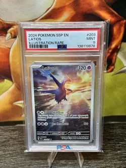 Latios 203/191 Sv08: Surging Sparks Holo PSA9 Pokemon - Image 1