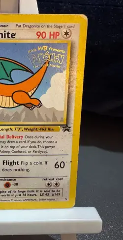 Pokemon Cards: Dragonite 5 Promo Black Star 2000 WOTC: Rare Vintage - Image 3