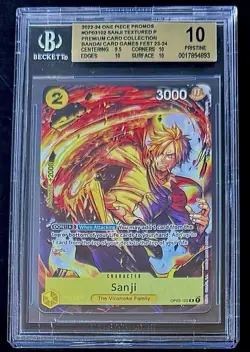 BGS 10 One Piece OP03-102 R Sanji - English - Premium Card Collection - Graded - Image 1