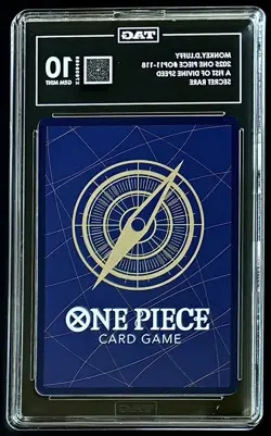 TAG 10 One Piece OP11-118 SEC Monkey.D.Luffy Secret Rare - ENG - Foil - Graded - Image 2