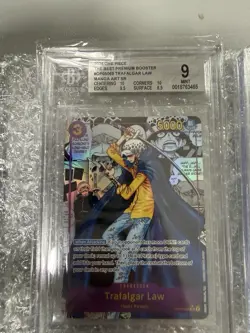 One Piece Premium Trafalgar Law MANGA ENGLISH BGS 9 Pristine OP05-069 - Image 1