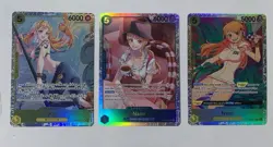 One Piece TCG NAMI SR X3 EB03-053 OP08-106 English Japanese Super Rare L@@K EB03 - Image 1