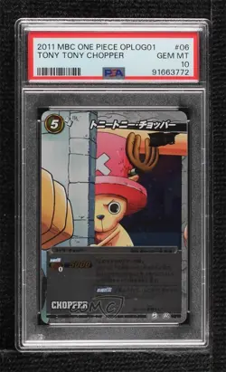 2011 Miracle Battle Carddass: One Piece - Series OPLOG01 Japanese Tony Chopper - Image 1