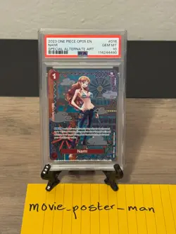 Bandai Nami Rare OP01-016 Awakening of the New Era Foil Alt Art PSA 10 2023 - Image 1