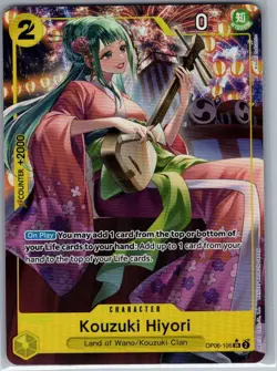 Kouzuki Hiyori (Alt Art) OP06-106 Wings of the Captain - One Piece Card - NM - Image 1