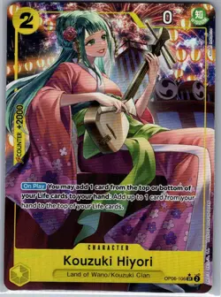 Kouzuki Hiyori (Alt Art) OP06-106 Wings of the Captain - One Piece Card - NM - Image 1
