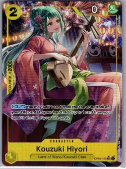 Kouzuki Hiyori (Alt Art) OP06-106 Wings of the Captain - One Piece Card - NM - Image 1