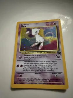 Pokemon TCG Mew Holo Basic Promo Card #9 Excellent Condition Rare Card - Image 2