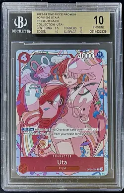 BGS 10 One Piece OP01-005 R Uta - English - Premium Card Collection Uta - Graded - Image 1