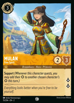 Mulan - Free Spirit #15 FOIL Common | Lorcana: Rise of the Floodborn Card - Image 1