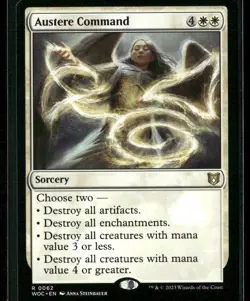 2023 Magic: The Gathering - Wilds of Eldraine Austere Command - Image 1