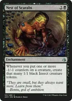 1x NEST OF SCARABS - Amonkhet - MTG - Magic the Gathering - Image 1