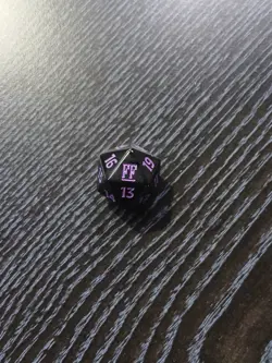 MTG , Final Fantasy, Spindown D20 Prerelease purple dice - Image 1