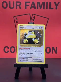 Pokemon TCG - Snorlax - XY179 - Holo Promo - XY Black Star Promos LP - Image 1