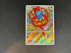 Pokemon tcg Riolu 010 MEP ETB black star Promo Mega Evolution full art - Image 1