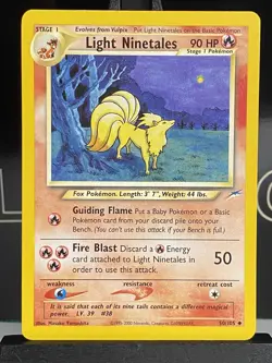 Pokemon Light Ninetales 50/105 Uncommon Neo Destiny Unlimited Rare - LP - Image 3
