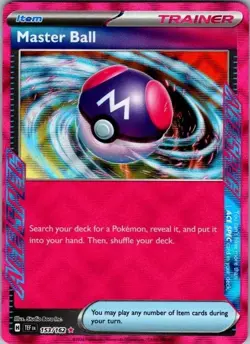 Pokemon | TEF Temporal Forces | Master Ball | 153/162 | - Image 1