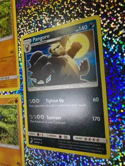 2019 Pokemon TCG Team Up Regular: Rare 94/181 Pangoro; 81/181 Pancham (x4) - Image 3