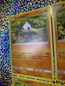 2019 Pokemon TCG Team Up Regular: Rare 94/181 Pangoro; 81/181 Pancham (x4) - Image 5