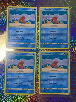 2018 Pokemon TCG Celestial Storm Regular Non-Holo 44/168 Luvdisc (x4) - Image 1