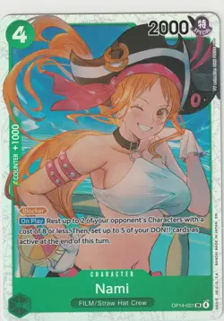 One Piece. Nami OP14-031 SR. THE AZURE SEA'S SEVEN. ENGLISH - Image 1