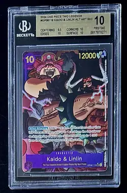 BGS 10 One Piece OP08-119 SEC* Kaido & Linlin - English - Two Legends - Graded - Image 1