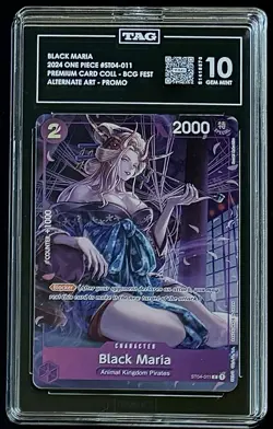 TAG 10 One Piece ST04-011 C Black Maria - ENG - Foil - 23-24 Collection - Graded - Image 1