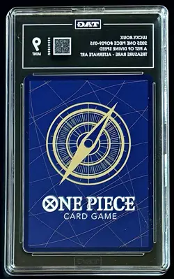 TAG 9 One Piece TR OP09-015 R Lucky.Roux Treasure Rare - ENG - Foil - Graded - Image 2