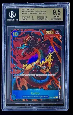 BGS 9.5 One Piece OP05-118 SEC* Kaido - English-Awakening of the New Era-Graded - Image 1