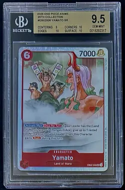 BGS 9.5 One Piece EB02-006 SR Yamato - English - 25th Collection - Graded - Image 1