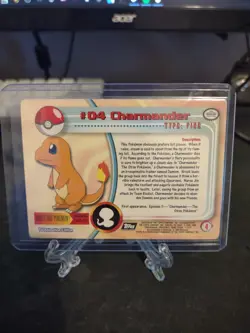 Charmander #04 Holo Topps TV Animation Black Label Pokemon Card - Hp - Image 5